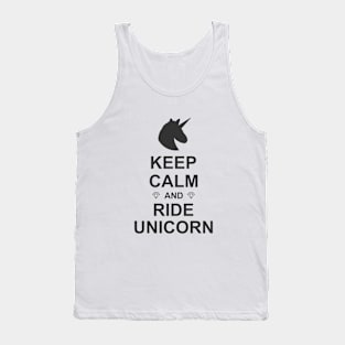 Keep calm and ride Unicorn Tank Top